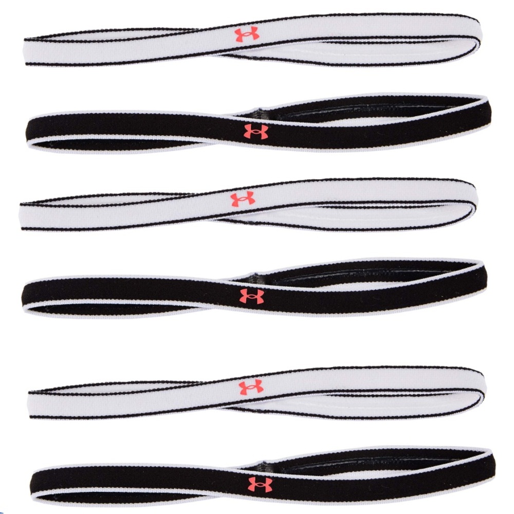 Under 6-Pack Under Armour Black and White Headbands